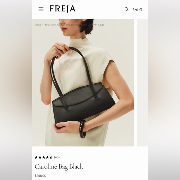 Elegant Black Shoulder Bag - Picture 5 of 6